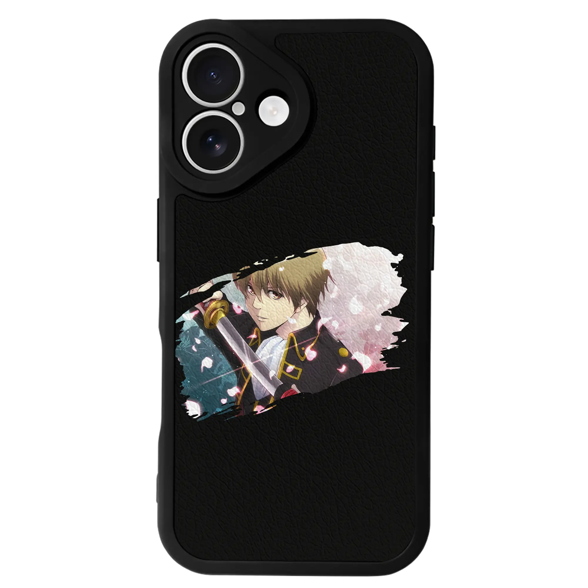 銀魂 グッズ 沖田 総悟 - IPhone 16シリーズ対応 ・ シリコンスマホケース ・ レザー調 ・ 高精度フィット ・ 耐衝撃 ・ ワイヤレス充電対応 ・ 精密カット